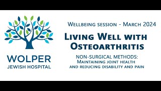 Wolper Wellbeing webinar on Osteoarthritis
