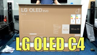 LG OLED C4 Unboxing, Setup, TV and 4K Demo s
