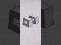 유니주니■ 선그리기 입체 도형 3d drawing えかき shorts