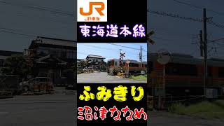 ふみきり　JR東海道本線　沼津ななめ　Japan Railway crossing (japan) #鉄道 #踏切 #JR東海