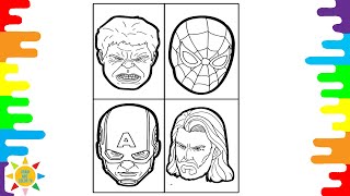 Mega Speed Superheroes Coloring Page | Marvel Coloring Page |  Jim Yosef - Fall With Me