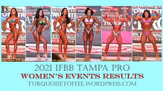 2021 IFBB Tampa Pro Women's Results: Bikini Wellness Fitness Figure Women's Phys