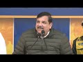 sanjay singh pc live aap नेता संजय सिंह की press conference parvesh verma delhi election 2025