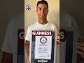 Cristiano Ronaldo Breaks The Guiness Record With 200 Apps 🐐⚽️ #ronaldo #football #shorts