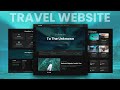 Create A Responsive Tour & Travel Agency Website Design - HTML CSS  / SASS JAVASCRIPT | Step By Step