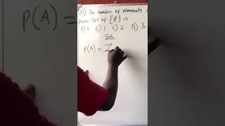 Cardinality and power of a set #mathsatoka #maths