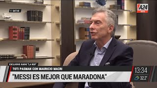 🗣️ Exclusivo @radiolared : Toti Pasman mano a mano con Mauricio Macri en Qatar