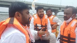 Boating in Godavri river at Godavarikhani