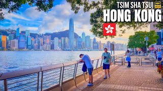 Hong Kong — Tsim Sha Tsui Walking Tour【4K HDR】| Walking by Hong Kong's Famous Skyline