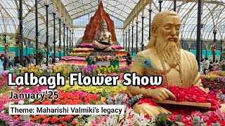 Lalbagh Flower Show 2025 | Republic Day Special Flower Show | Theme Rishi Valmiki | Bangalore