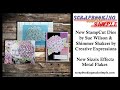 #388  How to use NEW Sue Wilson StampCut Dies with Shimmer Shakers, Inks & Sizzix Effectz  Flakes