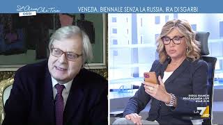 Morto Maurizio Costanzo, Myrta Merlino dà la notizia in diretta a Vittorio Sgarbi: "Terribile"