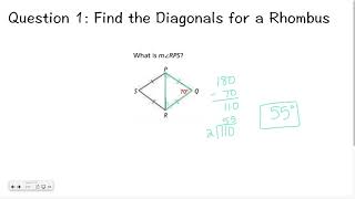 Geometry 6-5: Properties of Special Parallelograms