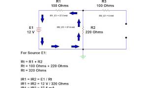 Online Tutorial on the Superposition Theorem - Electronics Technician Certificate Program - GBC