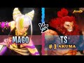 SF6 ▰ Juri ( Mago ) Vs, Ranked #1 Akuma ( TS )『 Street Fighter 6 』