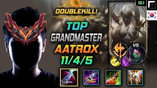 천상계 탑 아트록스 템트리 룬 월식 정복자 - GrandMaster Aatrox Top vs Akali - 롤 KR 13.1