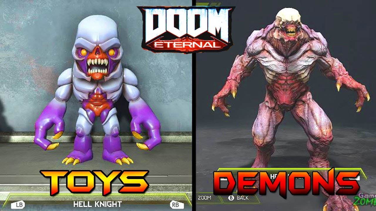 Doom Eternal - ALL DEMON TOYS Vs DEMON Models | Direct Comparison - YouTube