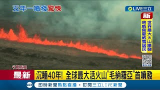 沉睡近40年的火山甦醒了! 全球最大活火山\