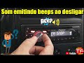 O som do carro emite um beep ao desligar , isso é normal?