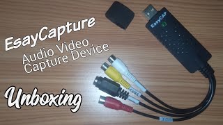 EasyCap USB video audio capture device VHS DVD Unboxing