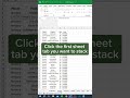 VSTACK Sheets in Excel‼️ #excel