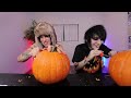 emos *attempting* to carve halloween pumpkins