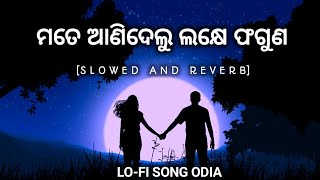 MOTE ANIDELU LAKHE PHAGUNA || Slowed and Reverb 🎧 || Lo-fi Song Odia