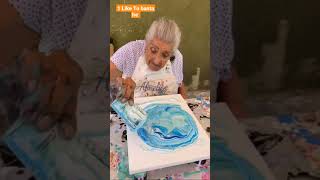 old woman inspire painting#shorts