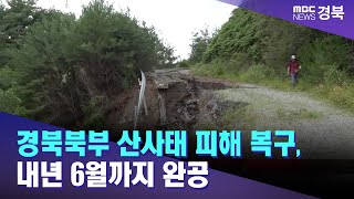 경북북부 산사태 피해 복구, 내년 6월까지 완공 / 안동MBC