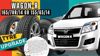 155 65r/14 to 165 70r/14 tire upgrade | wagonr tyre modification | maruti suzuki #70miles