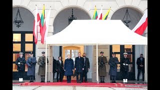 Ceremonia oficjalnego powitania Prezydent Republiki Litewskiej przez Prezydenta RP