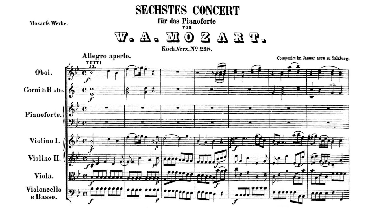 Mozart: Piano Concerto No. 6 In B♭ Major, K.238 [Uchida/Tate] - YouTube