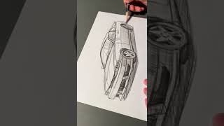 シルビア S14 後期 鉛筆画 #short