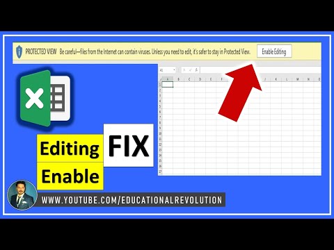 How To Disable Protected Or Remove Enable Editing Button In Excel