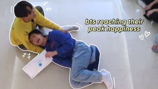 BTS reaching their peak of happiness moments ✨🌻