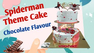 Spiderman Theme Cake Ka Bada Order Mila | Dekhiye Fir Kaise Bnaya Maine Ese#like# YouTubevidio