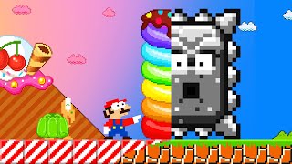 Super Mario Bros. But Everything Mario Touches Turns To Candy Crush!