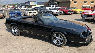 Test Drive 1988 Chevy Camaro IROC-Z Convertible SOLD $10,900 Maple Motors #628-1