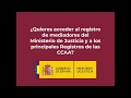 EIM - Accede a los registros de mediadores estatal y de las principales CCAA