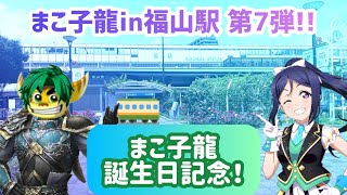 【おでかけ】まこ子龍in福山駅 第7弾！【誕生日記念】