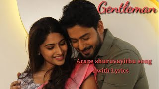 Gentleman movie | Arere shuruvayithu hege song with  lyrics || Prajwal Devraj and Nishvika Naidu.
