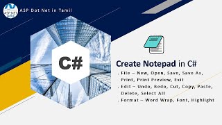 Create Notepad using C#