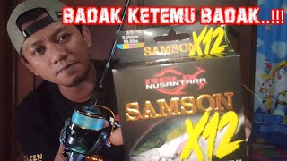 Relix Nusantara Samson X12 PE 3 300 Meter di Reel Bullzen Iguana Velocity 5500H