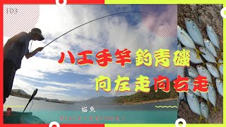 貓魚F03【八工手竿】爽起青磯【双鈎】可以起双？一條條起太慢啦！香港東【磯釣】步兵HongKong East【Infantry】Fishing