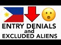 🇵🇭PHILIPPINES TRAVEL UPDATE | REASONS YOU COULD BE DENIED ENTRY | LIST OF EXCLUDED ALIENS