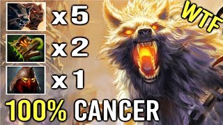 NEW STYLE 5x Wolves Pro Lycan vs HARD Counter Can't Defend One Man Army by Cije Top Rank 7.21 Dota 2