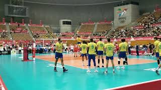 ブラジルVSロシア　スパイク練習　WORLDCUP　2019