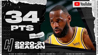 LeBron James 34 Points Full Highlights vs Bucks | January 21, 2021 | 2020-21 NBA Season