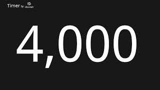 4000 Second Countup Timer