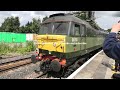 a gbrf tug and a shed at newcastle station and a castle and a west country at york on 06 07 24 v1